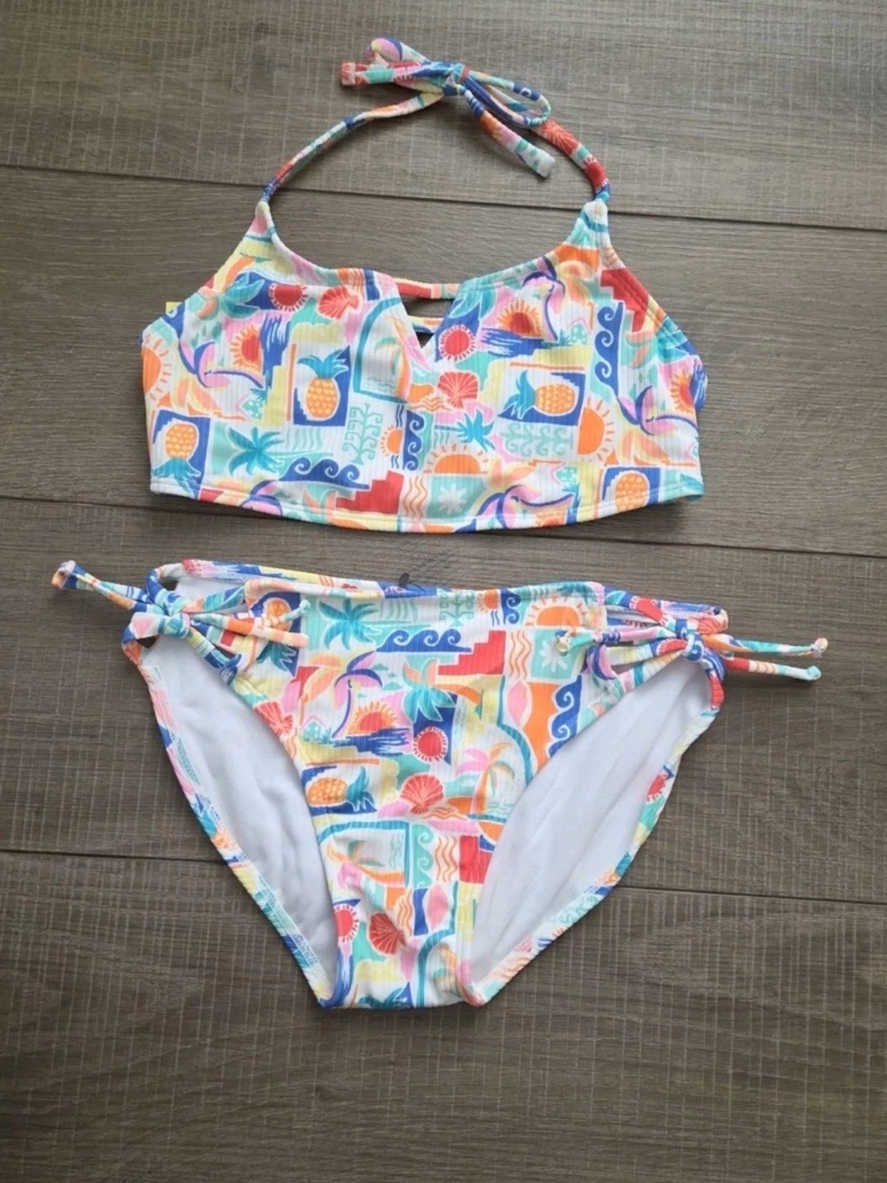 Art Class Girls Tropical Two Piece Swim Suit